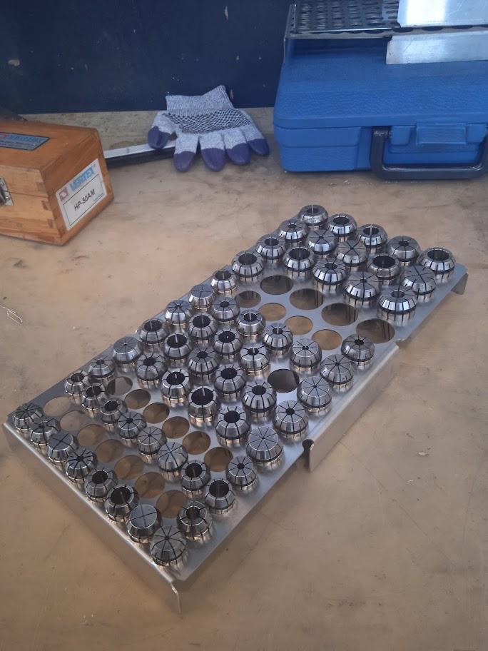Er Collet Rack ER Collet Storage Rack DXF Cut File Laser, Plasma, Waterjet ER16 ER20 ...