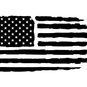 American Distressed Flag digital download dxf file custom sign waterjet plasma cnc laser metal