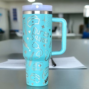 Nurse Stanley or Generic, 40oz Laser Engraved Tumbler, Personalized, Medical Gifts, Nurse Gifts, Nursing Assistant, Healthcare Wrap