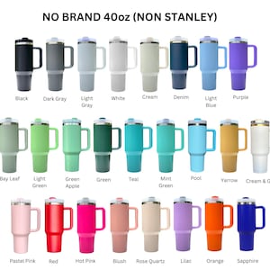 Cat Mom 40oz Stanley OR Generic - Laser Engraved Stainless Steel Tumbler - Kitty Mama - Cat Lover Gifts, Personalized Tumbler Wrap image 3