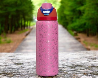 Dachshund OWALA 32oz Freesip Water Bottle, Laser Engraved, Wiener Dog Lover, Puppy, Dog Mama Gift,  Weenie Dog Gift, Animal