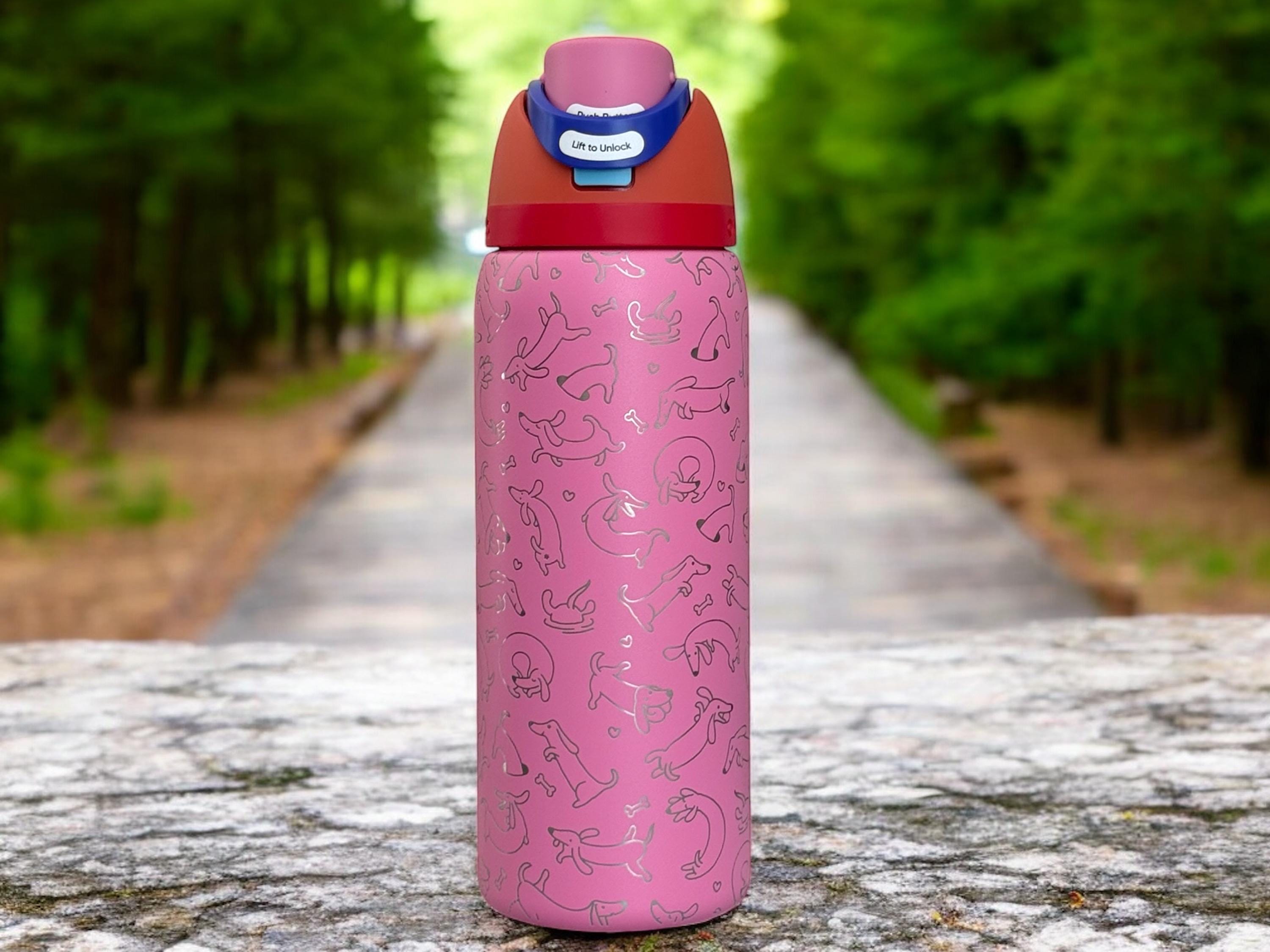 Dachshund OWALA 32oz Freesip Water Bottle, Laser Engraved, Wiener