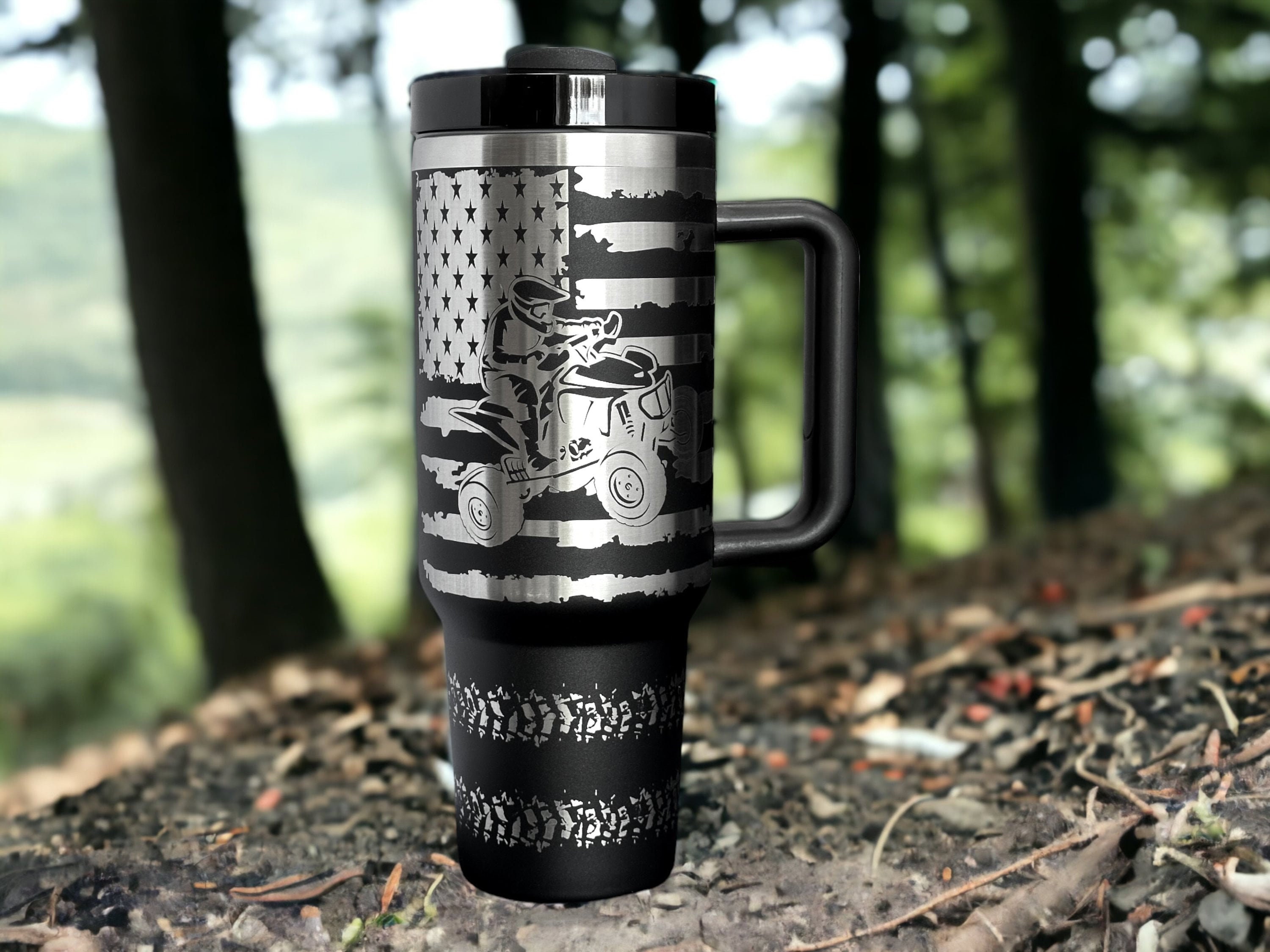 40oz Laser Camo Tumbler