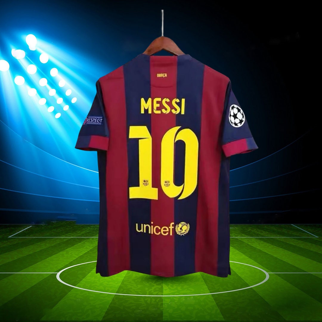 Barcelona Messi Home Jersey 14 15 Champions League Final Etsy Australia Barcelona Messi Home Jersey 14 15 Champions League Final Etsy Australia