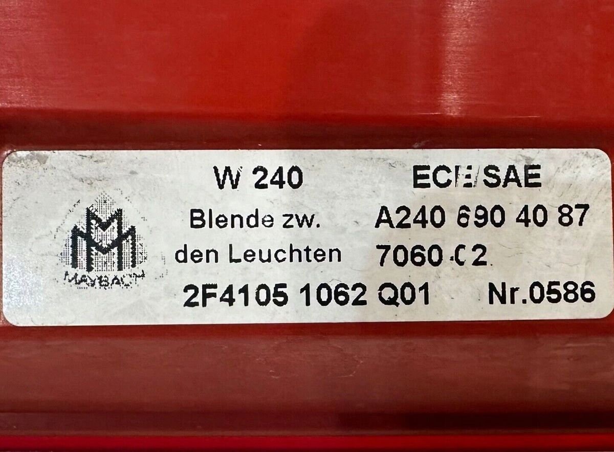 MAYBACH Rear Light Cover, Rear Tail Light A2406904087 - Etsy