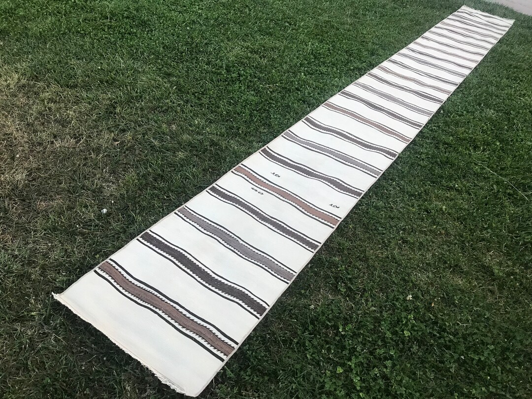 Striped Stair Runner Rug Extra Long Runner Rug Flatweave Etsy