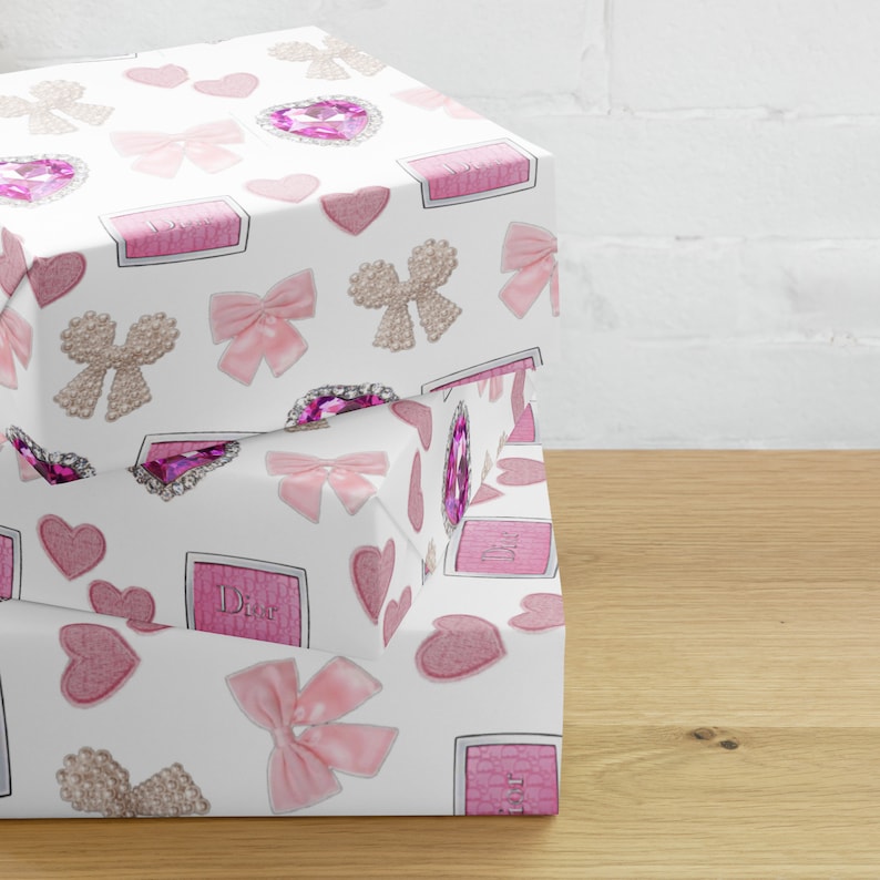 Printable Girly Wrapping Paper Digital Download Printable - Etsy