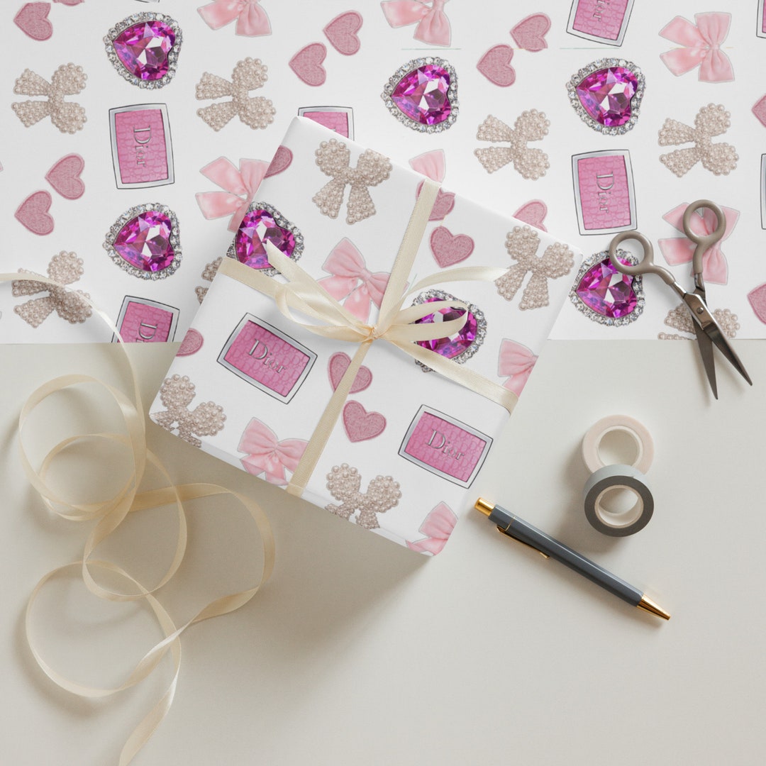 Printable Girly Wrapping Paper Digital Download Printable - Etsy