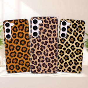 Leopard Print Handyhülle passend für Samsung S25 S24 FE S23 Plus S22 S21 S20 FE passend für Samsung A56 A55 A54 A53 A36 A35 A34 A16 A15 A14 A26