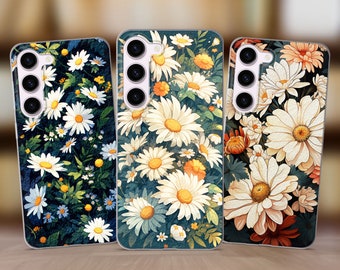 Floral Phone Case fits Samsung S25 S24 FE S23 Plus S22 S21 S20 FE fit Samsung A25 5G A56 A53 A52s A36 A15 A14 A26 A16 A35 A55 A17