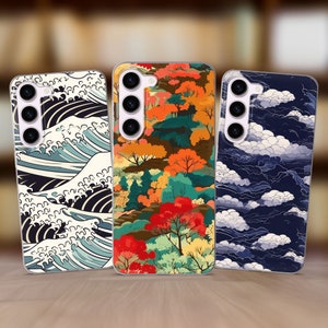 Nature Japan Asian Phone Case fits Samsung S25 S24 FE S23 Plus S22 S21 S20 FE fit Samsung A56 A53 A52s A36 A15 A14 A26 A16 A35 A55 A17