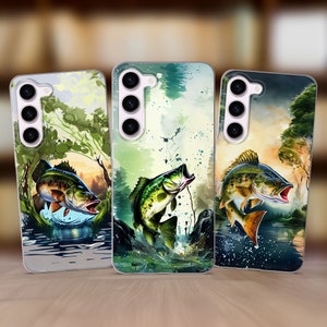 Coque Pêcheur pour Samsung S25 S24 FE S23 Plus S22 S21 S20 FE pour Samsung A25 G5 A56 A53 A52s A36 A15 A14 A26 A16 A35 A55