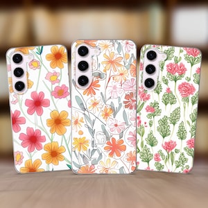 Flowers Wonderful Phone Case fits Samsung S25 S24 FE S23 Plus S22 S21 S20 FE fit Samsung A56 A53 A52s A36 A15 A14 A26 A16 A35 A55
