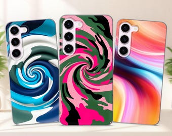 Swirl Phone Case fits Samsung S25 S24 FE S23 Plus S22 S21 S20 FE fit Samsung A55 A54 A53 A36 A35 A34 A16 A15 A14 A26 A56 A17