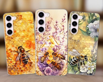 Bee Bumblebee Phone Case fits Samsung S25 S24 FE S23 Plus S22 S21 S20 FE fit Samsung A56 A53 A52s A36 A15 A14 A26 A16 A35 A55 A17