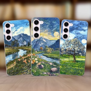 Van Gogh Art Phone Case Cover fits Samsung S25 S24 FE S23 Plus S22 S21 S20 FE fit Samsung A56 A53 A52s A36 A15 A14 A26 A16 A35 A55 A17