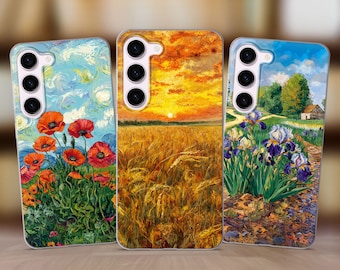 Van Gogh Art Phone Case Cover fits Samsung S26 S25 S24 FE S23 Plus S22 S21 S20 FE fit Samsung A56 A53 A52s A36 A15 A14 A26 A16 A35 A55 A17