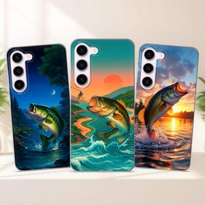 Barsch Angeln Handyhülle passend für Samsung S25 S24 FE S23 Plus S22 S21 S20 FE passend für Samsung A56 A55 A54 A53 A36 A35 A34 A16 A15 A14 A26