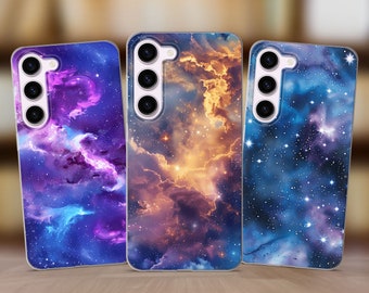Galaxy Design Phone Case fits Samsung S25 S24 FE S23 Plus S22 S21 S20 FE fit Samsung A55 A56 A53 A52s A35 A36 A15 A14 A26 A16 A17