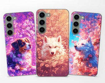 Wolf picture phone case fits Samsung S24 Ultra S23 Plus S22 S21 S20 FE fit Samsung A54 53 A52s A34 A15 A14 A13 A12