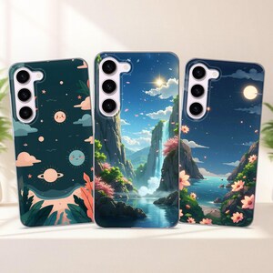 Nature Landscape Phone Case fits Samsung S25 S24 FE S23 Plus S22 S21 S20 FE fit Samsung A56 A55 A54 A53 A36 A35 A34 A16 A15 A14 A26