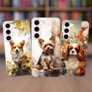 Dog Picture Phone Case fits Samsung S25 S24 FE S23 Plus S22 S21 S20 FE fit Samsung A56 A53 A52s A36 A15 A14 A26 A16 A35 A55
