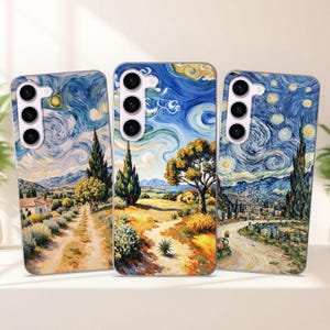 Van Gogh Inspired Phone Case fits Samsung S25 S24 FE S23 Plus S22 S21 S20 FE fit Samsung A56 A55 A54 A53 A36 A35 A34 A16 A15 A14 A26 A17