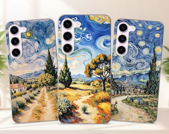 Van Gogh Inspired Phone Case fits Samsung S26 S25 S24 FE S23 Plus S22 S21 S20 FE fit Samsung A56 A55 A54 A53 A36 A35 A34 A16 A15 A14 A26 A17