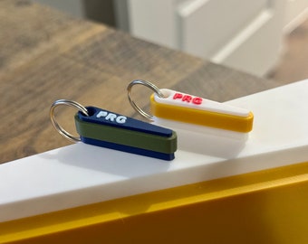 MINI Pinball Flipper Custom Keychain - Personalized with Your Choice of Text & Colors