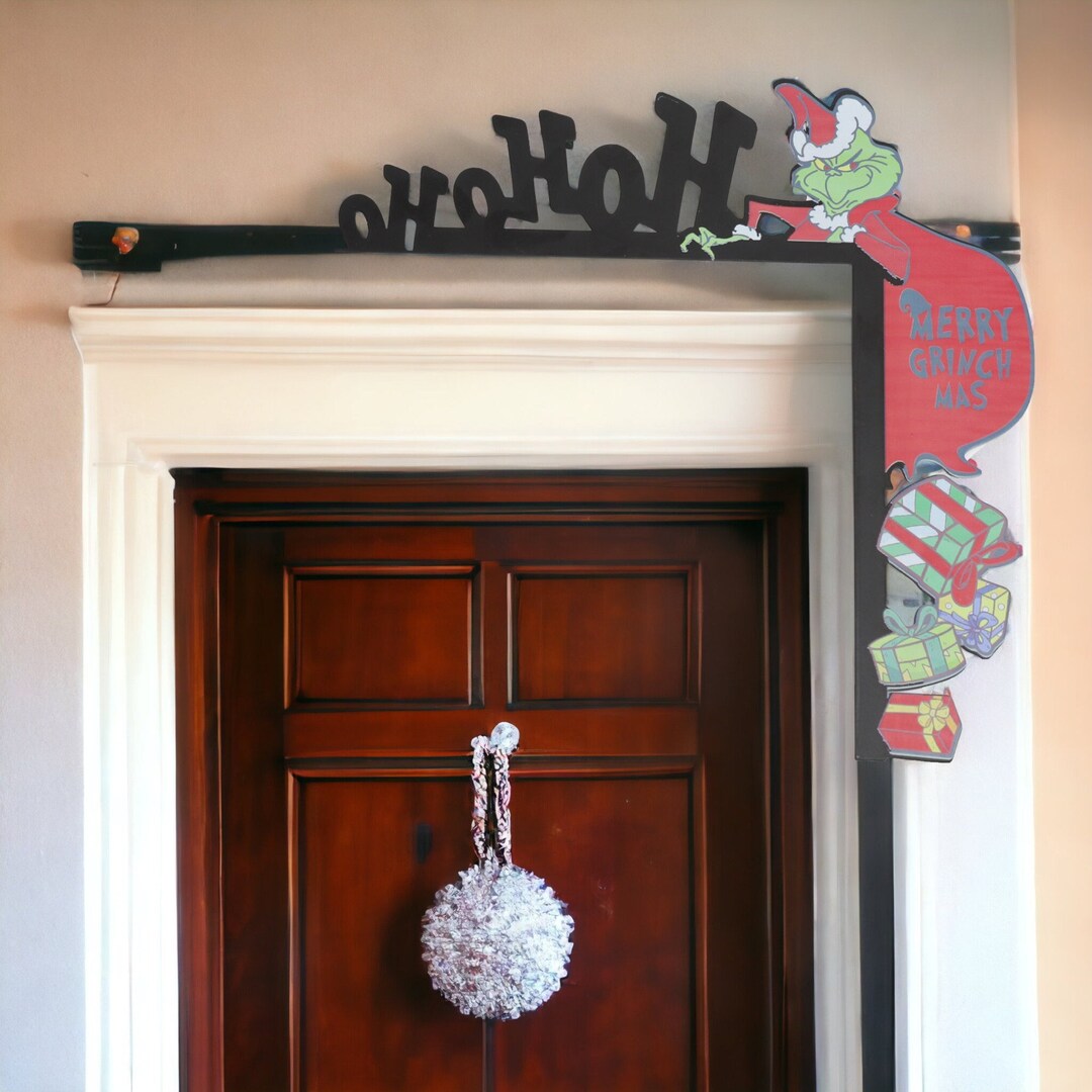 Personalized Grinch Christmas Decor Grinch Door Corner Decor - Etsy