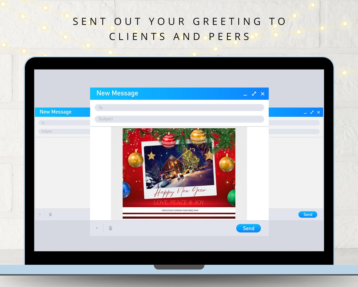 Animated Christmas Video Greeting Card Fireworks Christmas Etsy Canada