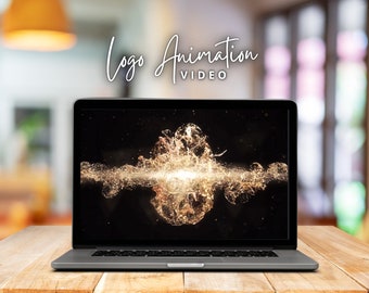 Golden Particles Logo Reveal Luxurious Logo Intro Logo Animation with music