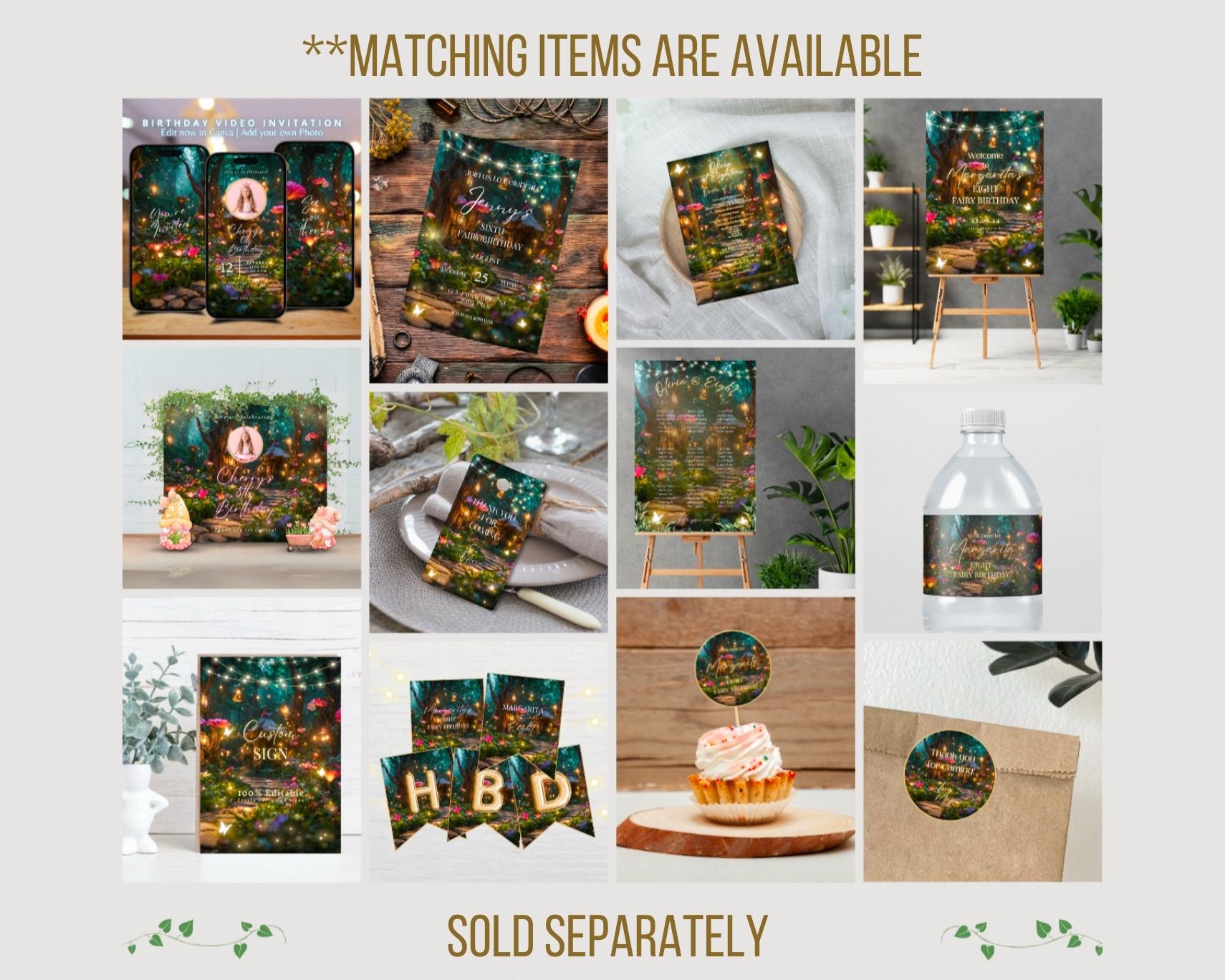 Enchanted Forest Birthday Program: Editable Magical Party Decor ...