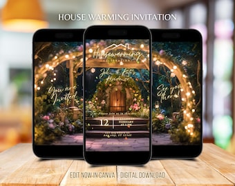Secret Garden Housewarming Invitation Video: Animated Digital Template