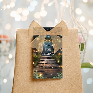 Editable Enchanted Forest Favor Tag Template Custom Gift Tag Instant ...