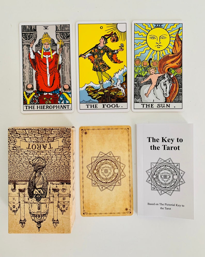1910 Vintage Classic Tarot Cards With Guidebook Standard Size78cards