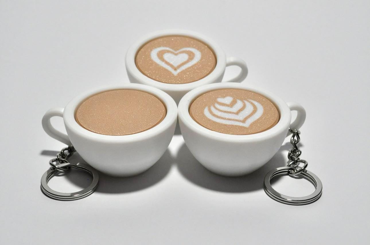 Portachiavi Macchina Del Caffe' Macchina Espresso Nero Ciondolo Keychain