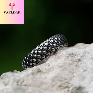 Fidget dragon skin ring for men, Relaxing ring for woman, Stress relief ring, birthday gift, Handmade jewelry, anniversary gift,for lover