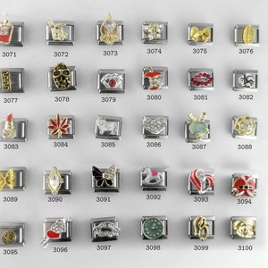 Italian Charms classic 9mm size,Custom bracelet, Italian Charms,crystal letters,Christmas, butterfly, heart,Kiss,Love,wall clock L2