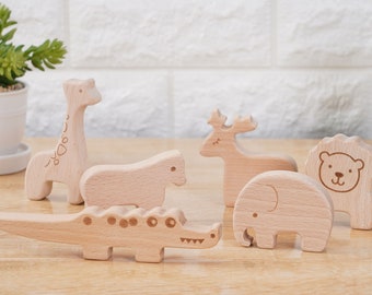 Wooden animal jenga block Set,Unique Wooden Farm Animal Toys, Baby, Toddler, Decor, Birthday Gift, wood toy for toddler,Montessori,Baby Gift