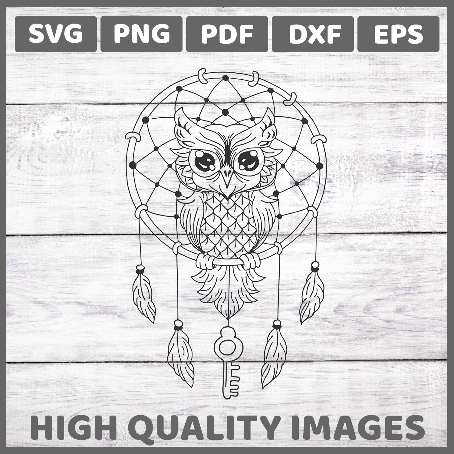 owl dreamcatcher svg, boho owl clipart, tribal feather svg, dream catcher with owl svg, cricut cut f