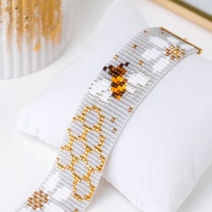 PDF-mönster för armband med pärlvävstol för Miyuki delica 11/0, DD - 020 bild 4