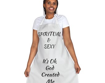 Funny Cooking Apron, Chef Gift, Vibrant Polyester Canvas