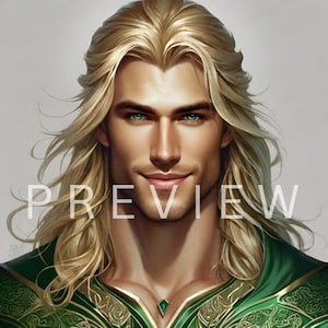 Digital Image of Norse God Freyr