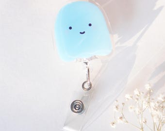 Geister Abzeichen Reel | Halloween Glückliches Gesicht Abzeichen Reel, Herbst einziehbares Abzeichen, Ausweishalter, ID-Abzeichenhalter