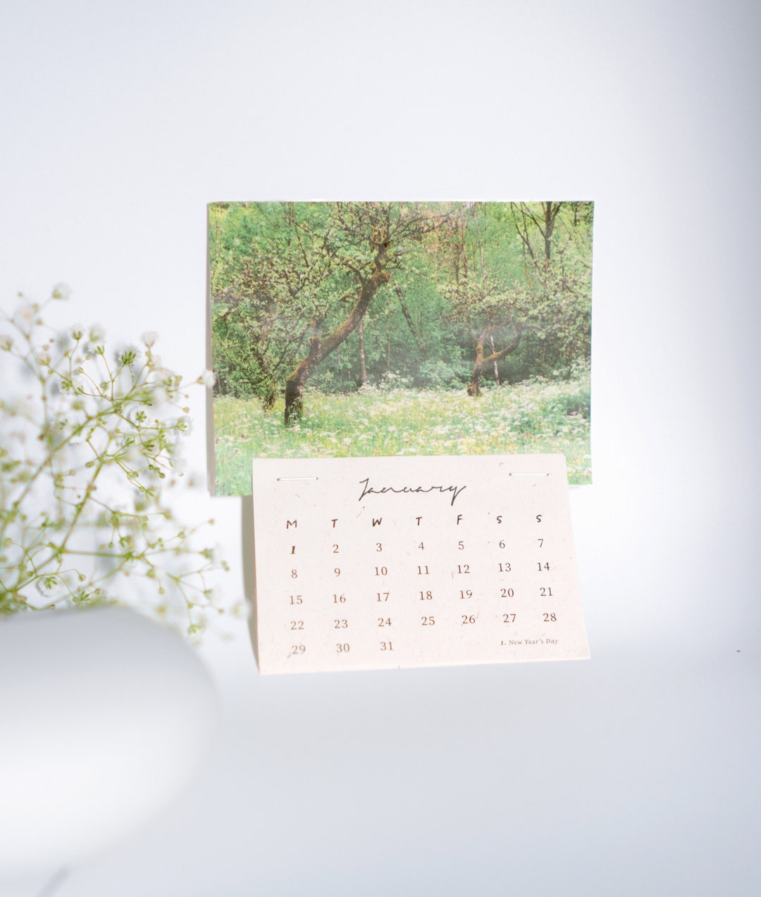 2024 Calendar, Nature Calendar, Tear-off Calendar, Wall Calendar, With ...