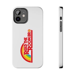 Read The Room Bro Phone Case White, funny stylish iPhone case, 80&#39;s gifts, reading rainbow, stylish stocking stuffer, retro, iPhone case