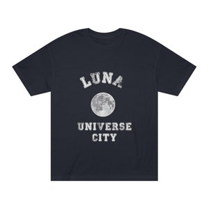 Luna Universe City Tee - moon, universe, space, college, cosmic, dreamy, astrology