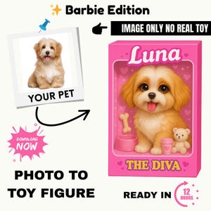 Custom Pet Toy Portrait Pack, Custom Pet Figure, Pet Cartoon Gift, Dog Cartoon, Pet Photo Art, Bathroom Dog Wall Art