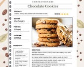 DIY Family Recipe Book Template: Editable Canva & Google Docs Cookbook (Digital Download)